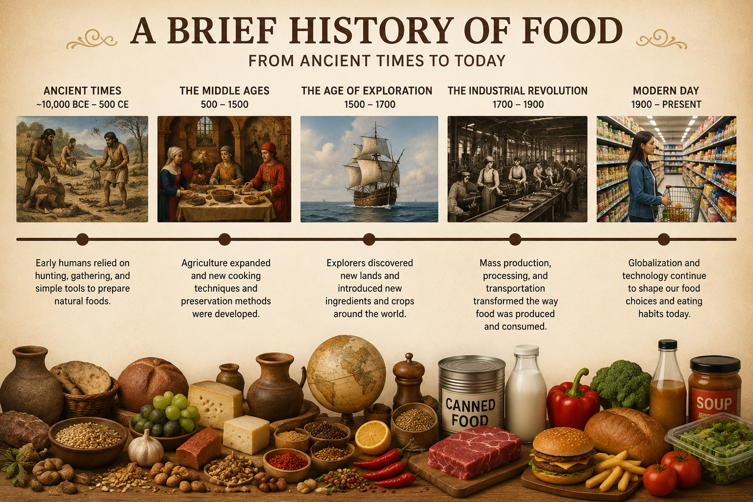History Of Food: How Much Do You Really Know?